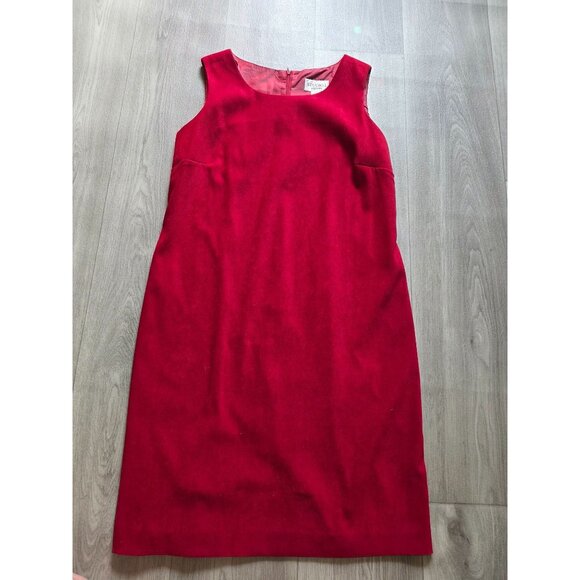 Studio I Womens Petite Sleeveless Red Sheath Dress Size 14P - Picture 4 of 7